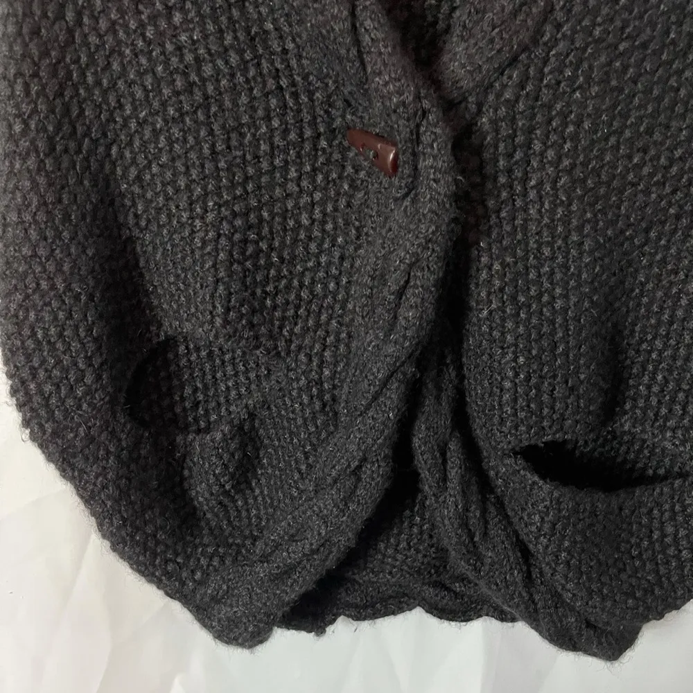 Sol Baby Alpaca Black Cape Sweater Size Small - Image 4