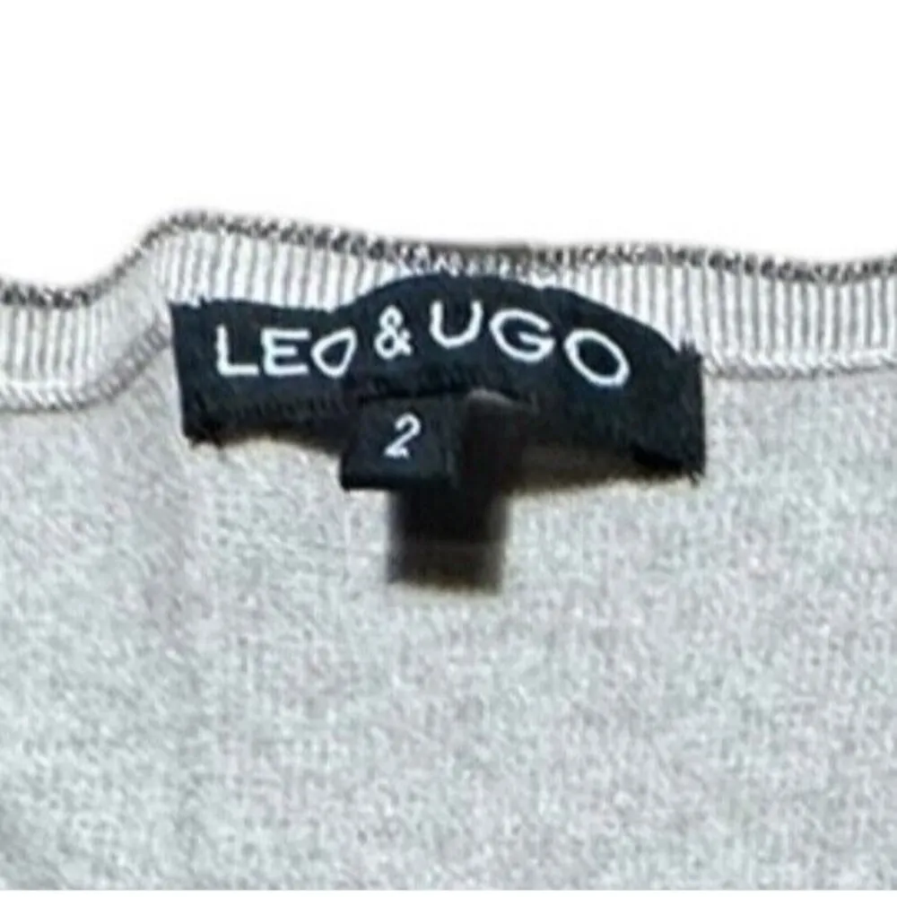 Leo & Ugo M Paris Collection Sweater Eiffel Tower Hot Air Balloon Embellished I2 Size M - Image 3