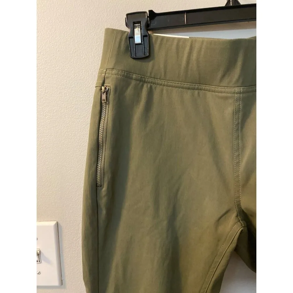 Toad&Co Rover Moto Crop Pants skinny fit size 4 green stretch pockets MSRP $90 - Image 5