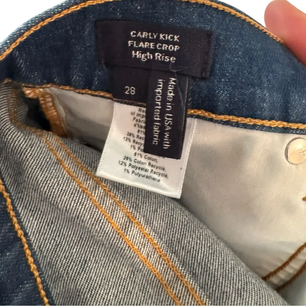 Veronica Beard Carly High Waist Kick Flare Jeans Cornflower Blue 28 - Image 5