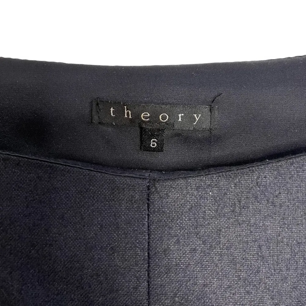 Theory Sleeveless Fitted Wool Blend Sheath Dress - Image 3