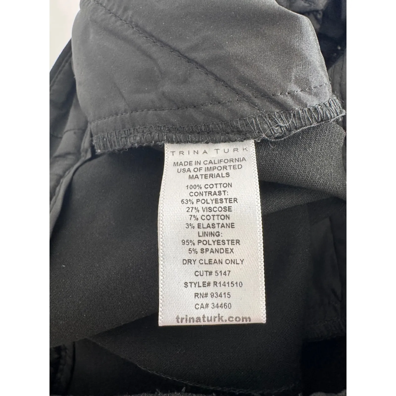 Trina‎ Turk Colorful Print Pants Career Wear Modern Style Size 0 - Image 7