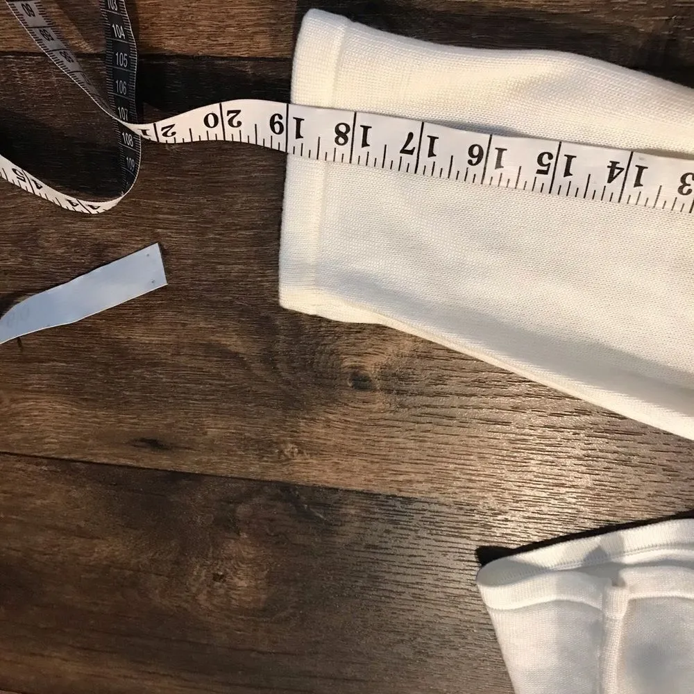 Requirements Large Cream Knit Blouse Black Gems - Image 10