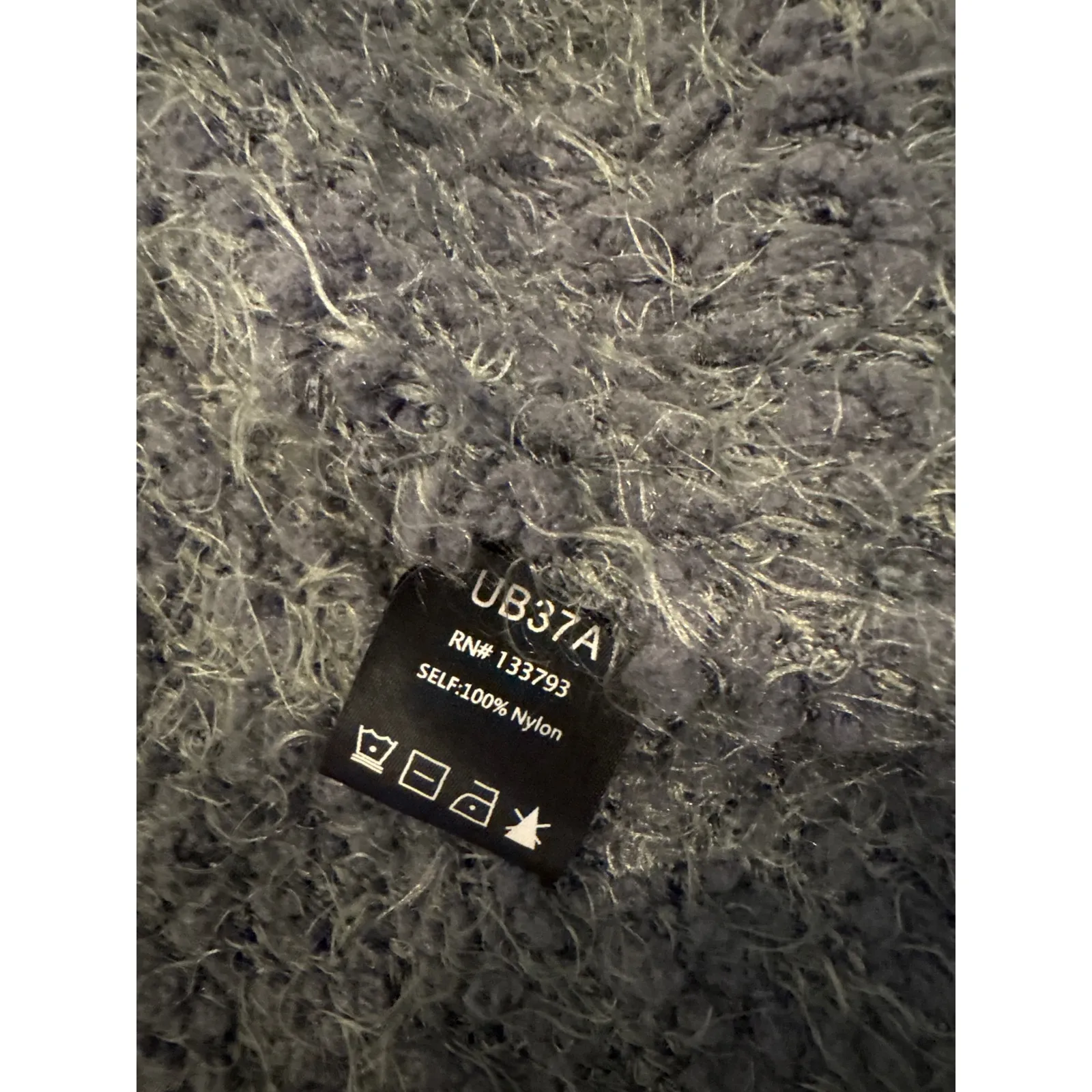 POLS Long Boucle Knit Cardigan Gray Open Front Cozy Women - Image 5