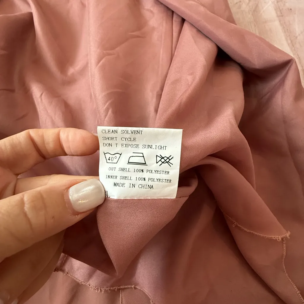 Revelry Cora Chiffon Bridesmaid Dress Dusty Rose Gown Size 12 - Image 6