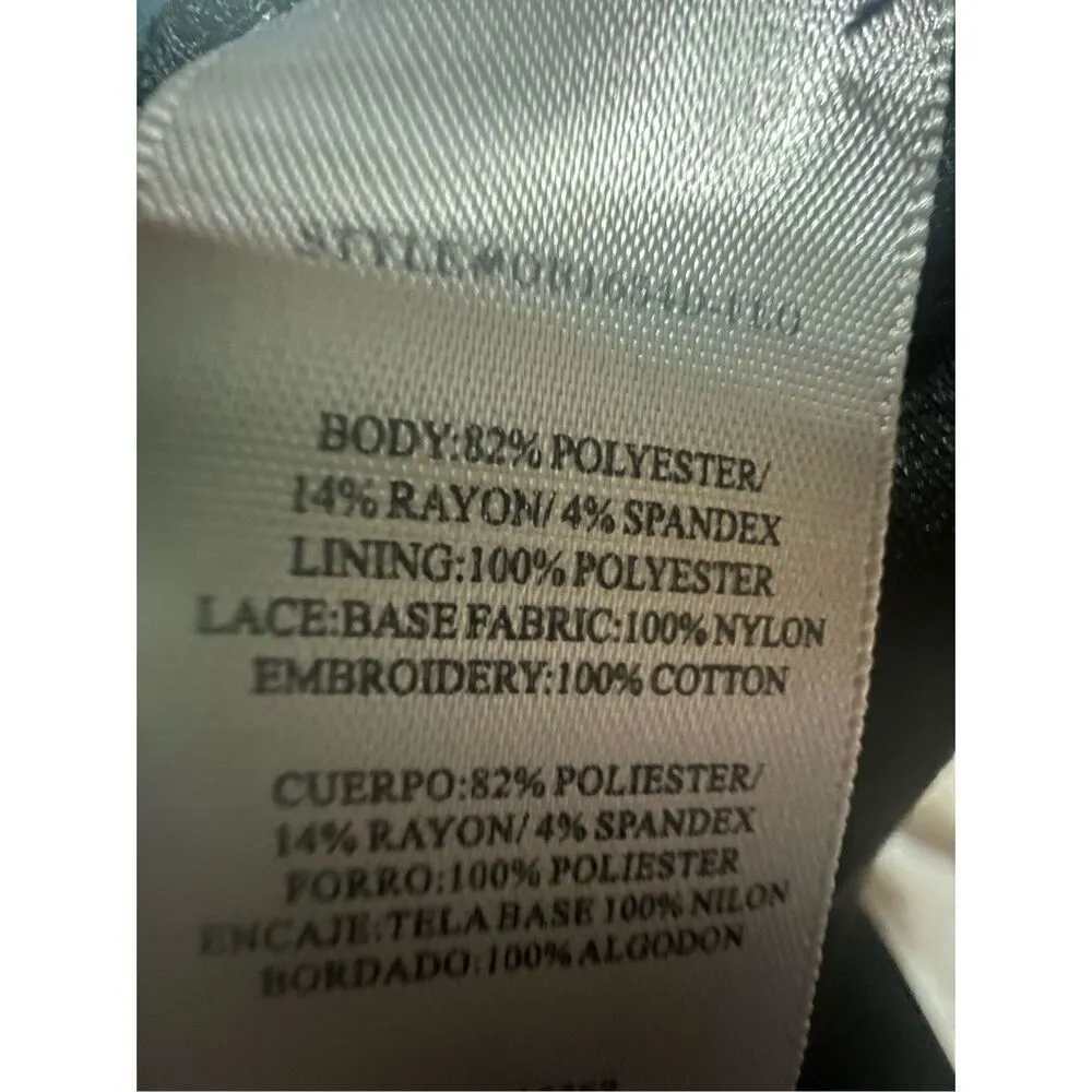 Olsenboye Knit Sleeveless Black Peek a boo Back Dress Sz 9 NWT - Image 7