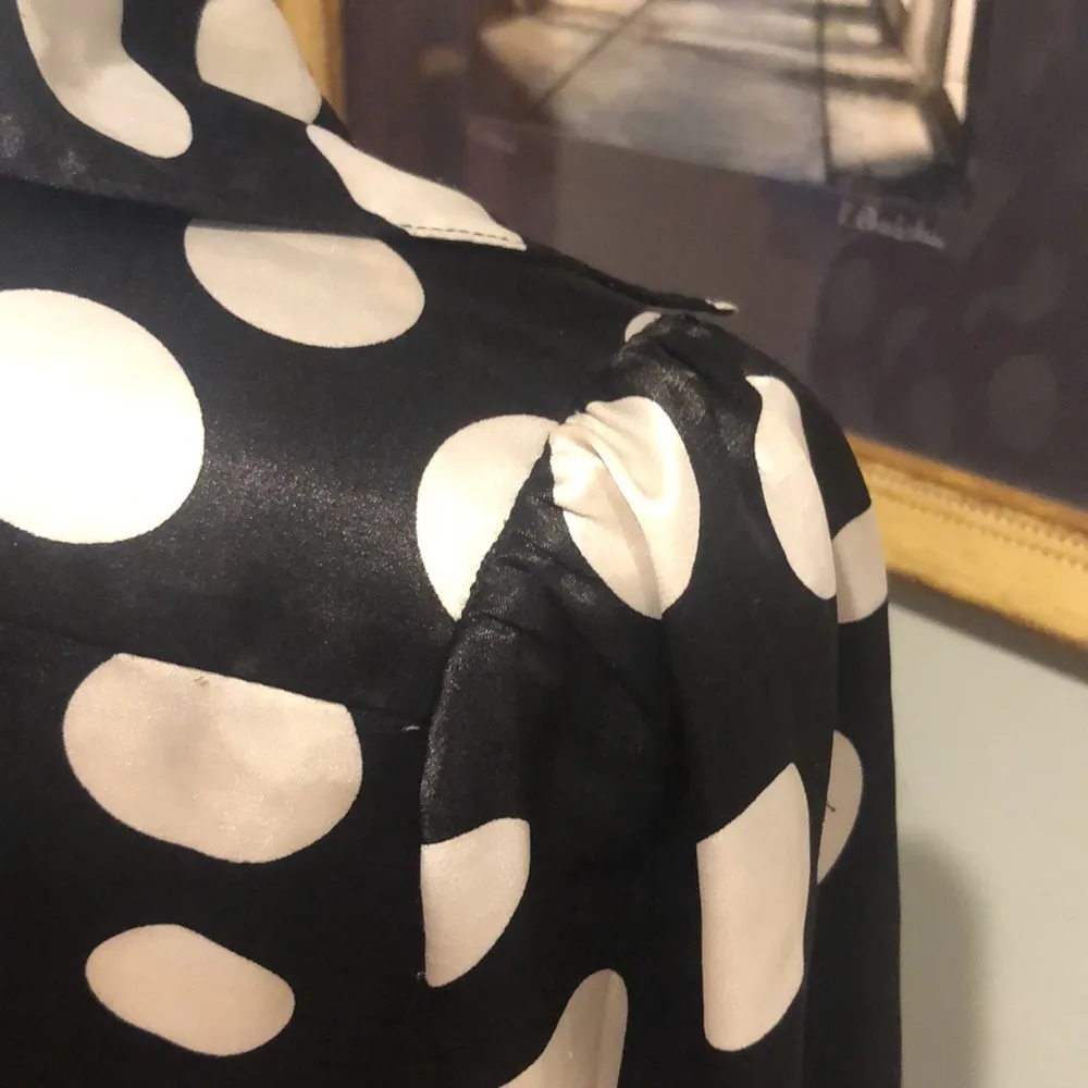 Wet Seal Polka-Dot Button-Down Blouse (L) - Image 8