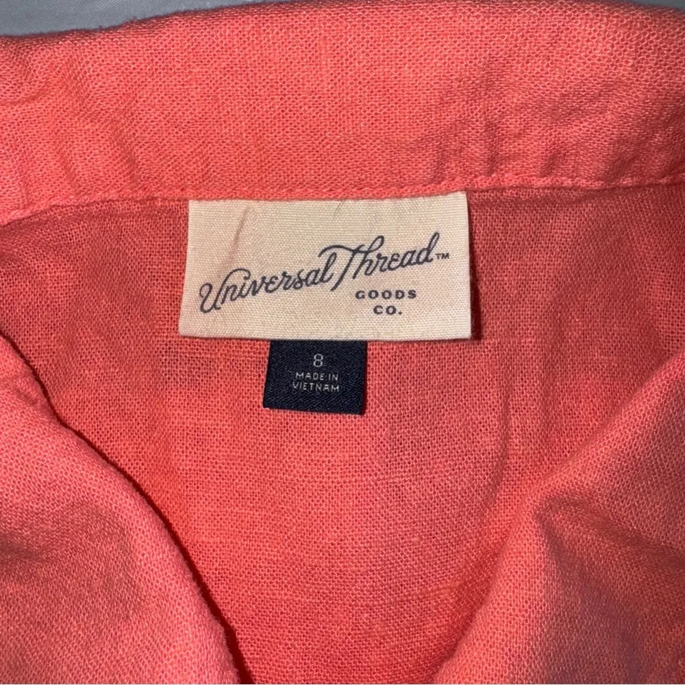 Universal Threads Universal Thread Coral Button-Down Romper‎ - Image 3