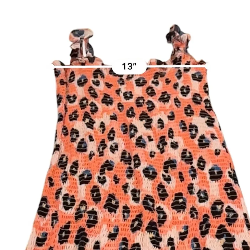 RTR Waverly Grey Sally Cheetah Leopard Print Orange Multicolor Mini Dress Sz M‎ Size M - Image 10