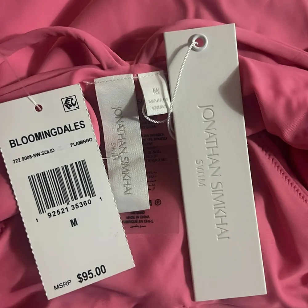 Jonathan Simkhai Emmalynn Bikini Bottom in Pink, Size M NEW w/Tag Pink Size M - Image 10