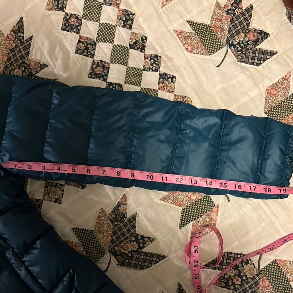 Betsy Johnson | Teal Puffer Jacket with Hood - Image 8