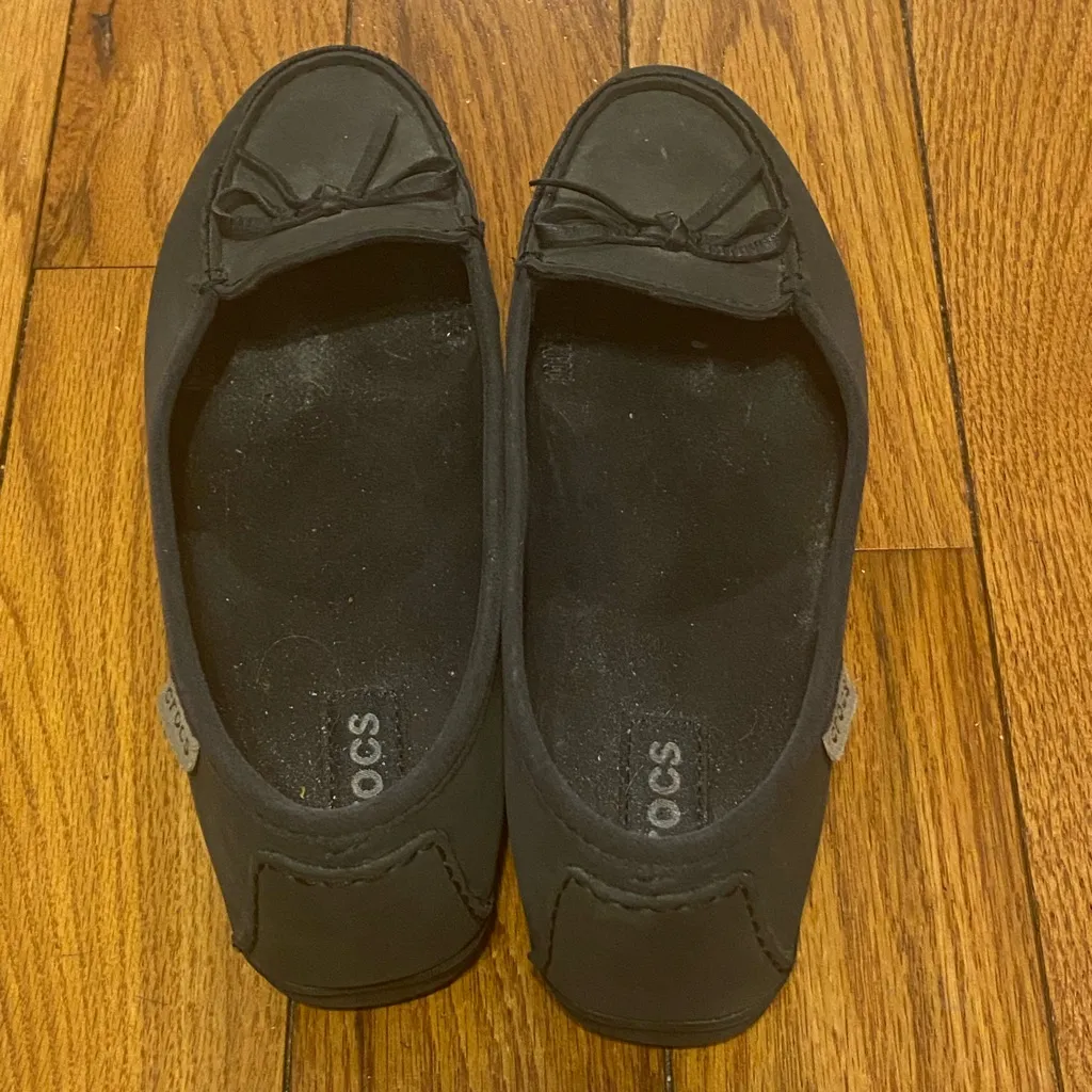 Crocs Women's Wrap Colorlite Ballet Flat Gray‎ Size 8 Slip Ons - Image 3