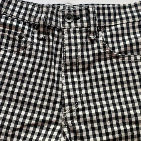 Rag and Bone black & white high rise gingham shorts! - Image 2