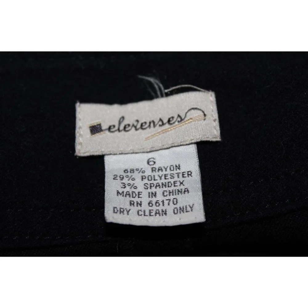 Women's Elevenses Black Pull On Zip Up A-Line Skirt Full Skirt Midi Skirt Size 6 - Image 3