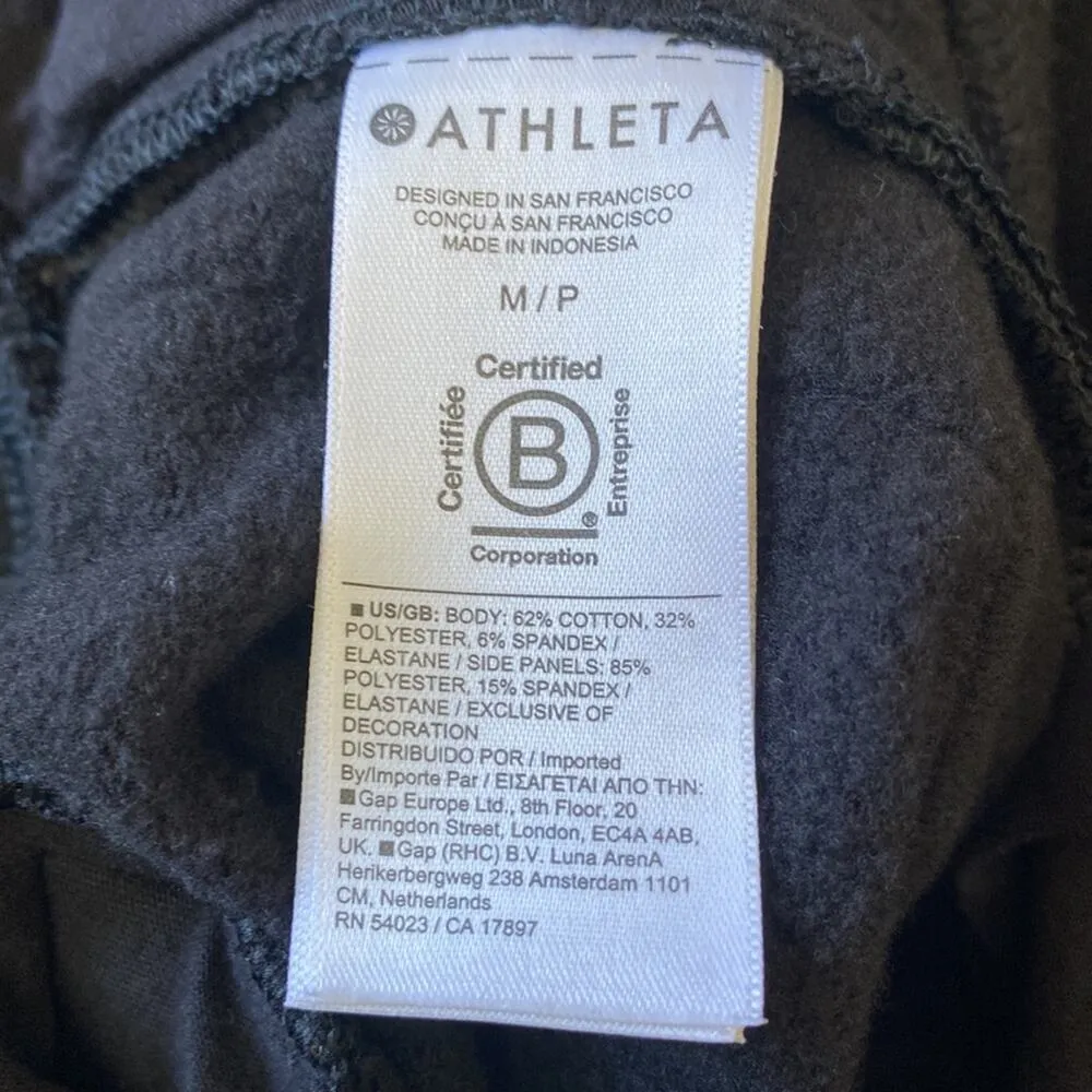 Athleta Retroplush Velvet Fleece Lined Bootcut Yoga Sweatpants Medium Petite - Image 10