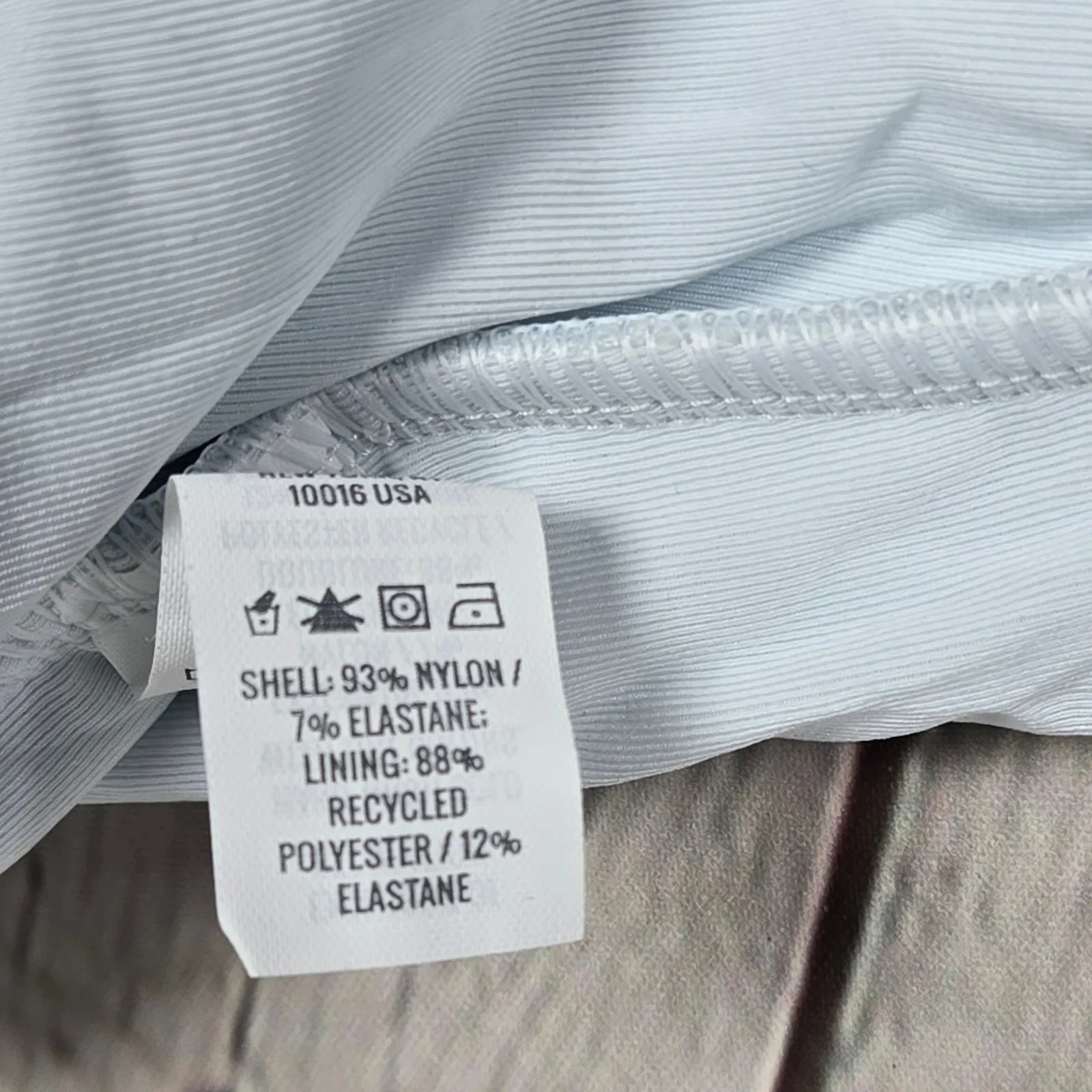 Aerie One Piece Swimsuit Light Blue Lace Trim Criss Cross Back Size S - Image 8