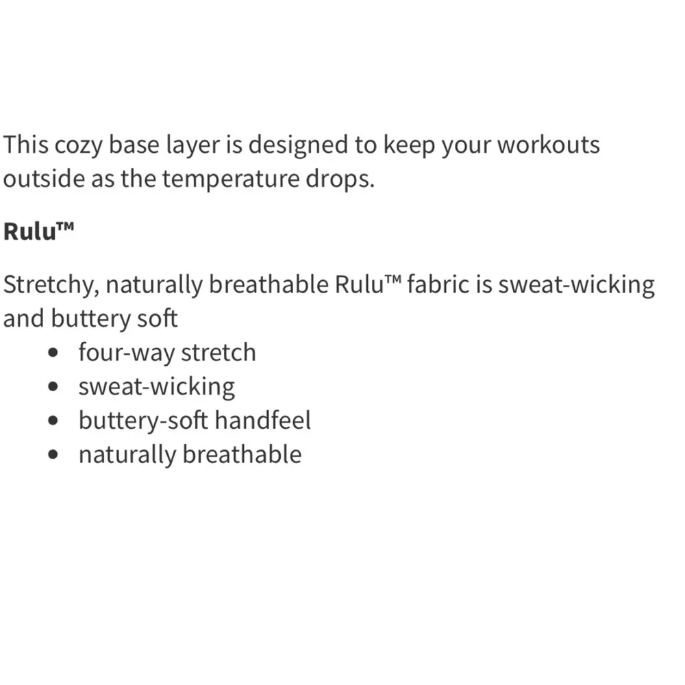 Lululemon  Think Fast Long Sleeve Heathered Herringbone Rulu Pullover Size 6 - Image 6