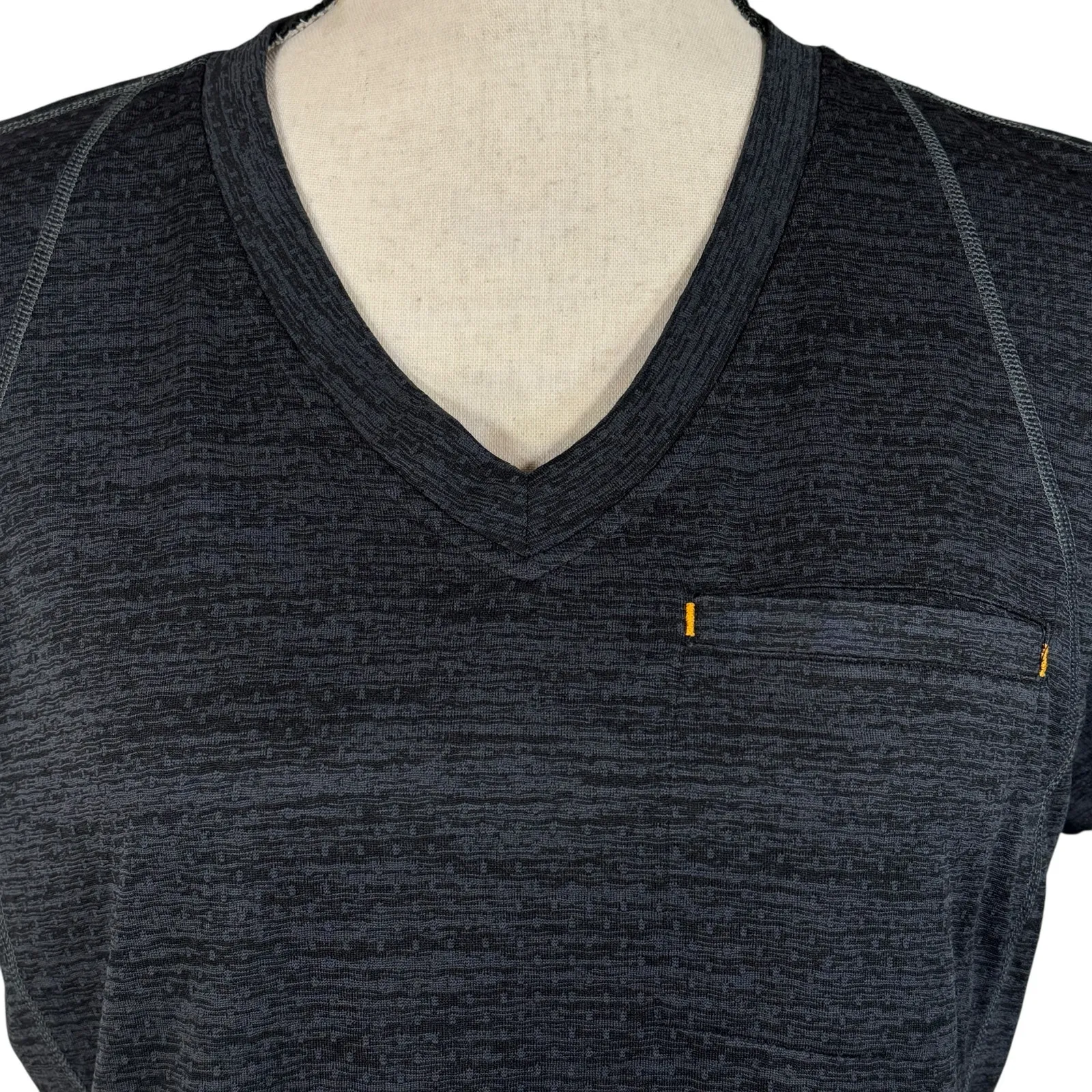 Ariat Rebar Small Revolt T-Shirt Top Short Sleeve V-Neck Stretch Pocket Womens - Image 2