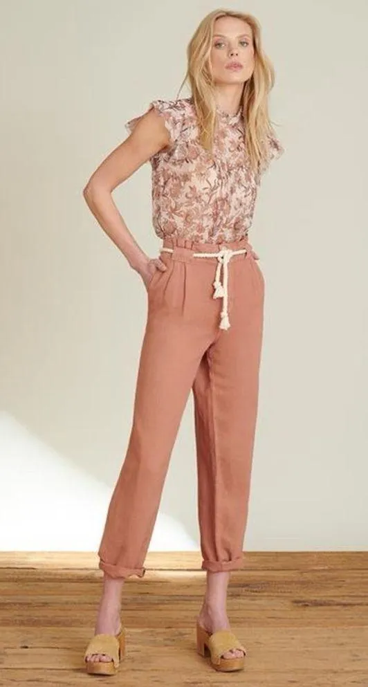 NWT Veronica Beard Karter Pleated Crop Pants Trousers Size 6 - Image 2