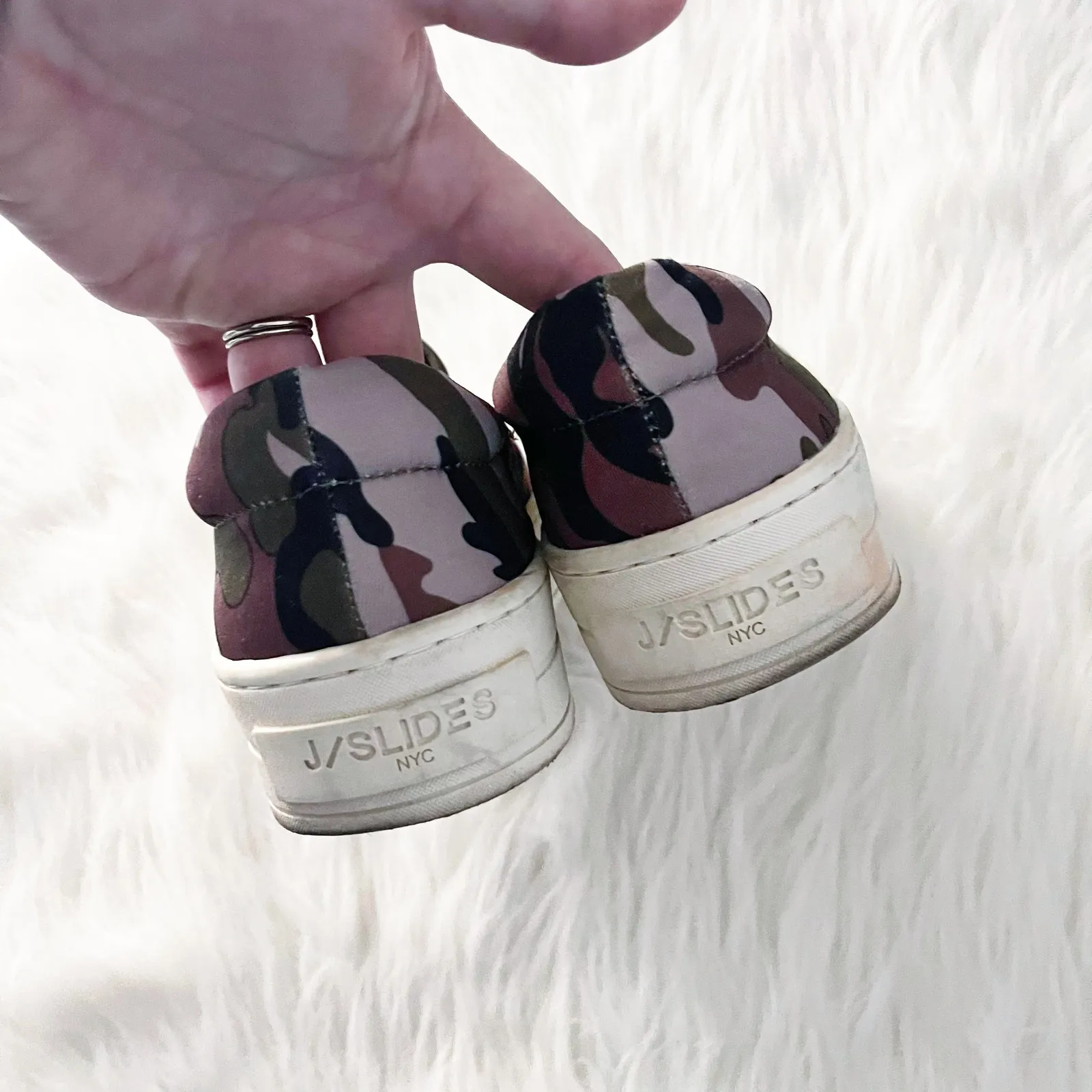 J/Slides Camo Nylon Platform Slip - Image 6