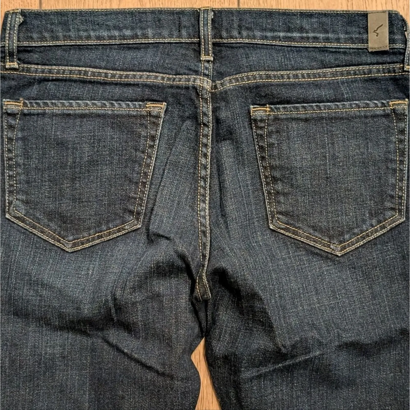 US Jeans Co Womens 28 Sierra Skinny Jeans Dark Wash Designer Premium Denim USA Blue - Image 4