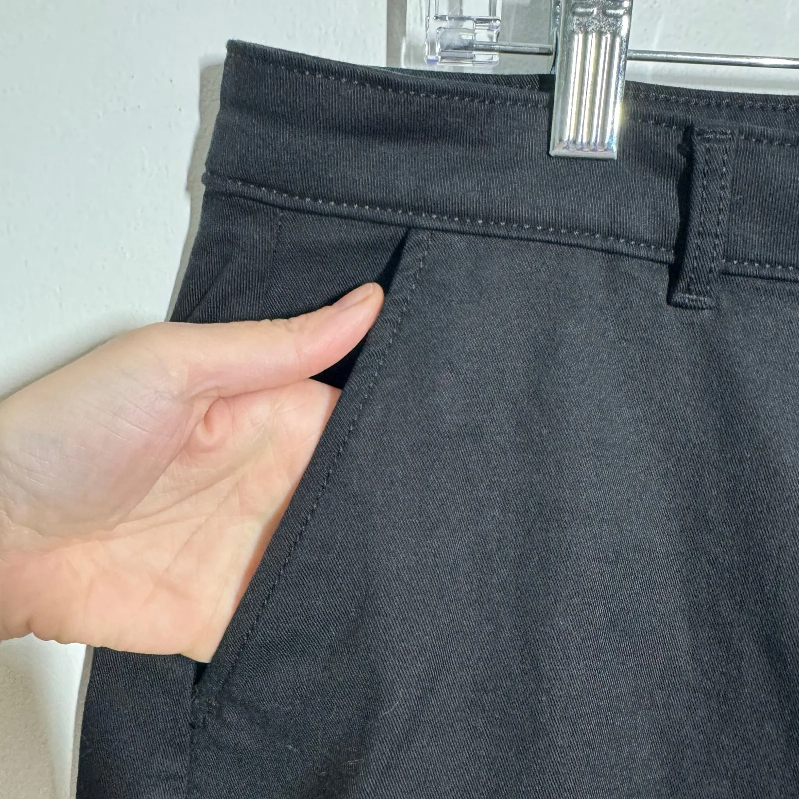 Not Your Daughters Jeans Black Wide Leg Trouser Pant Women 16 Plus Size Casual - Image 7