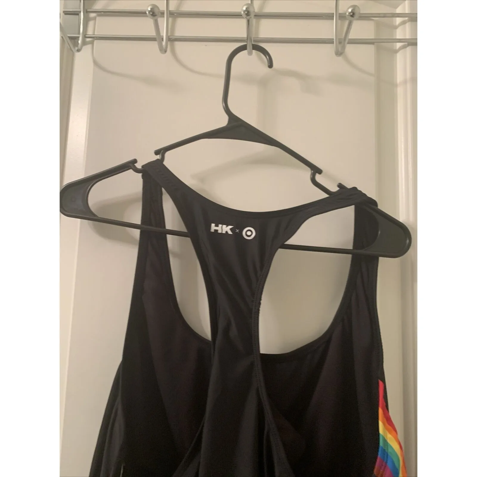 Pride Humankind Adult Unisex Rainbow Striped Swim Top Size Medium - Image 6