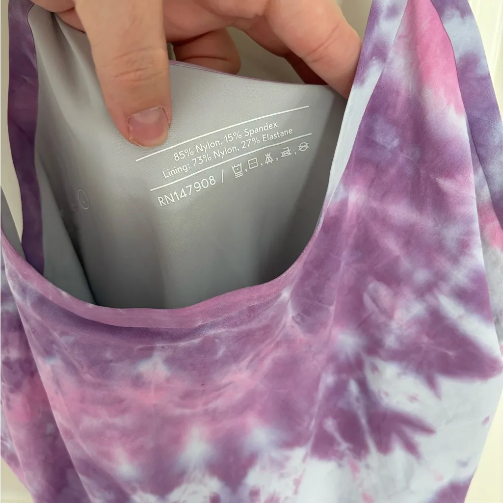 Outdoor Voices Maypop Purple Tie-Dye Exercise Workout Dress Size Large - Image 4