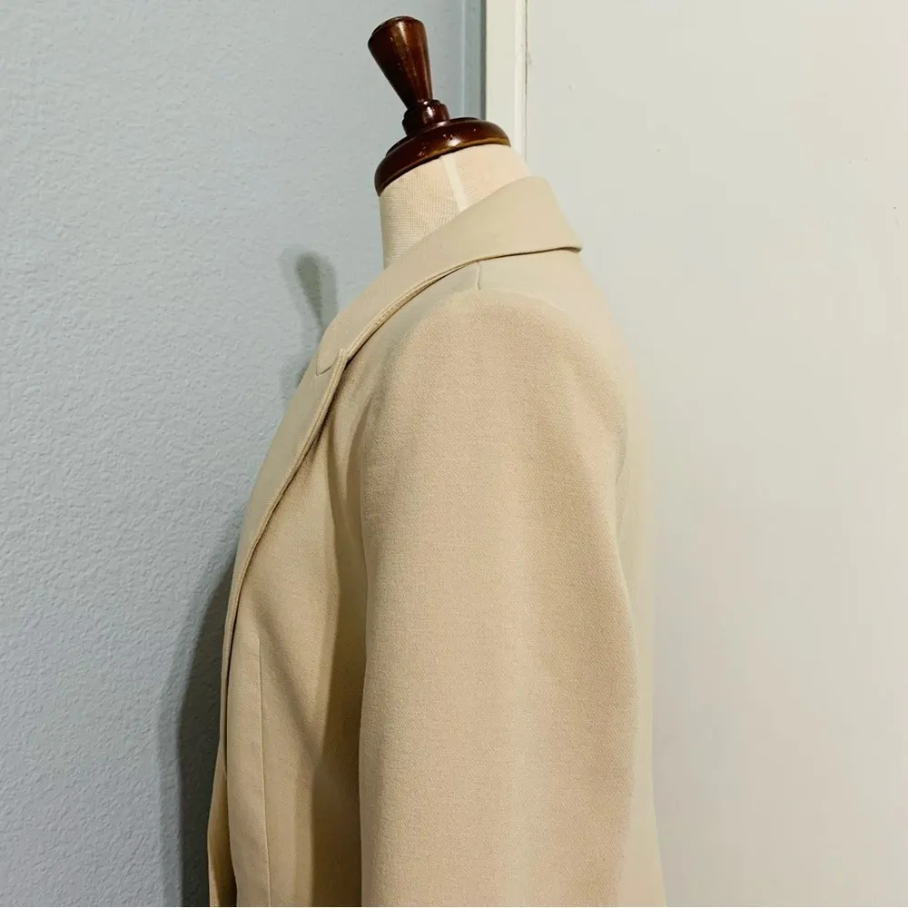 ZARA New Women Long Sleeves Gold Button Long Lapel Collar Blazer Size M - Image 12