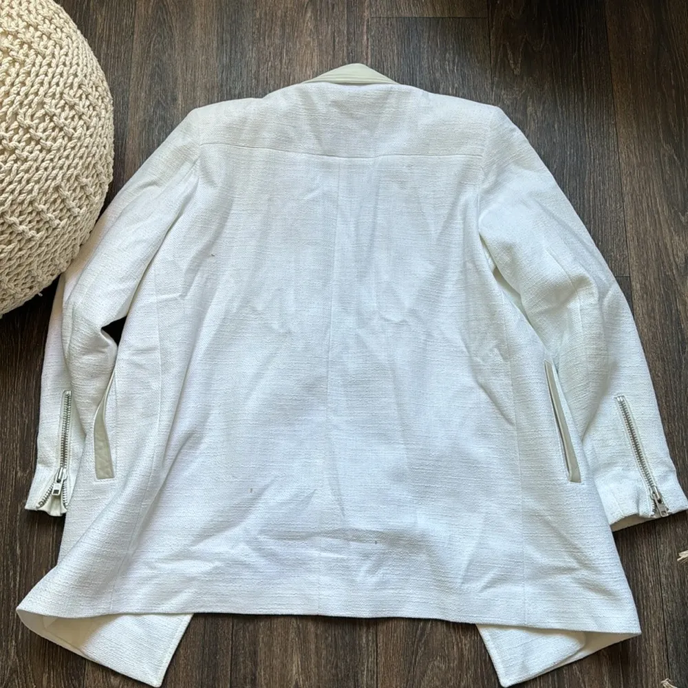 Sandro Coat With Leather Detail - Image 6