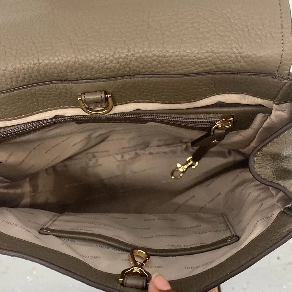 Michael Kors, Addison, pebble, leather backpack - Image 8