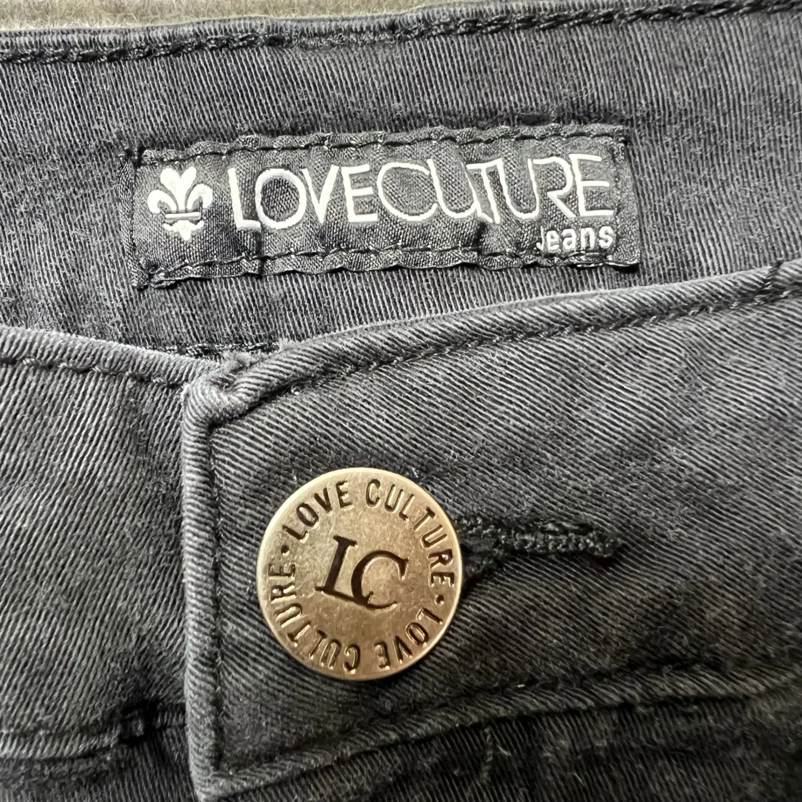 Love Culture Black Skinny Jeans Denim Pants Low Rise Casual Style Size 5‎ - Image 6