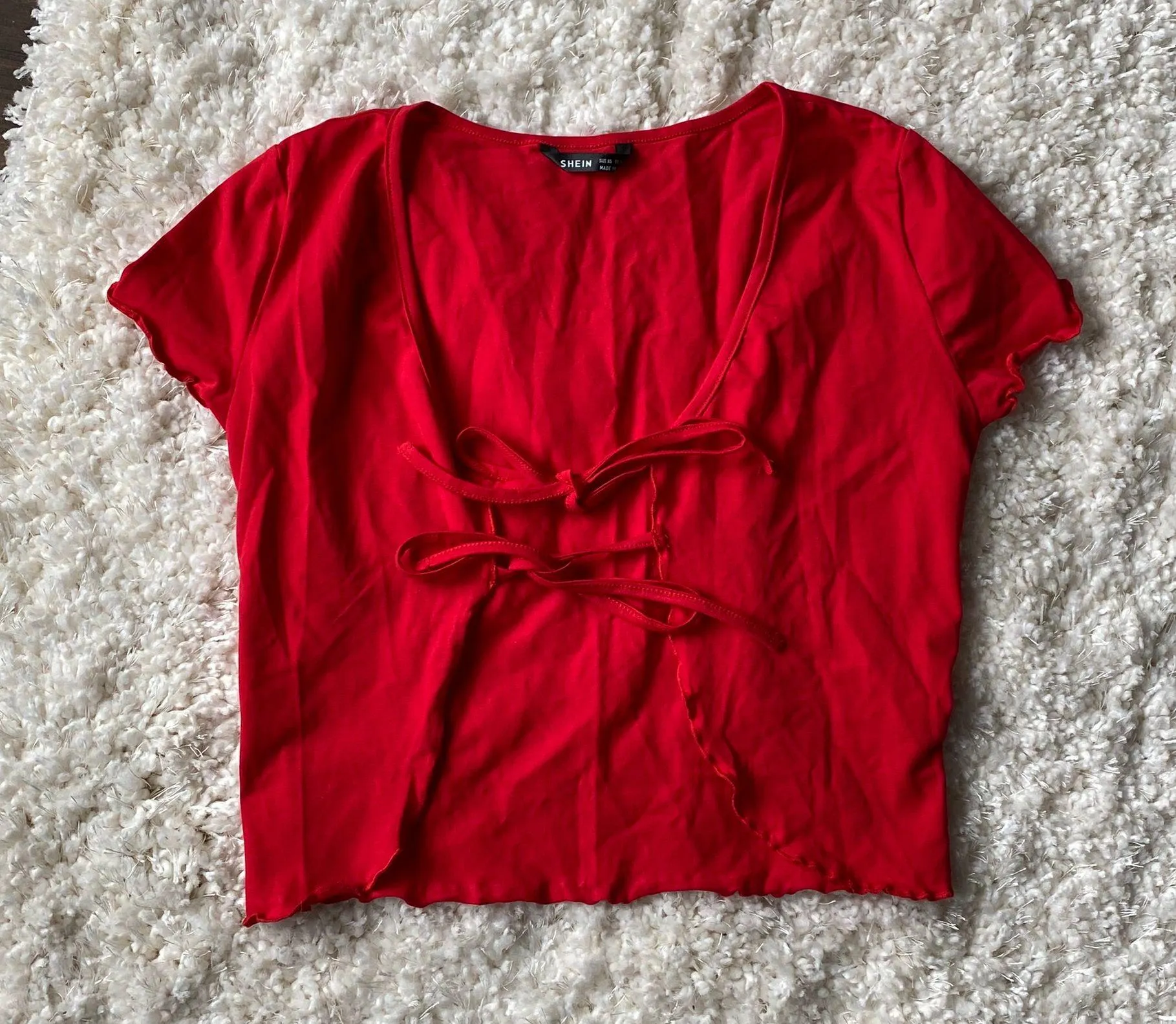 SheIn Red Cardigan Top - Image 2