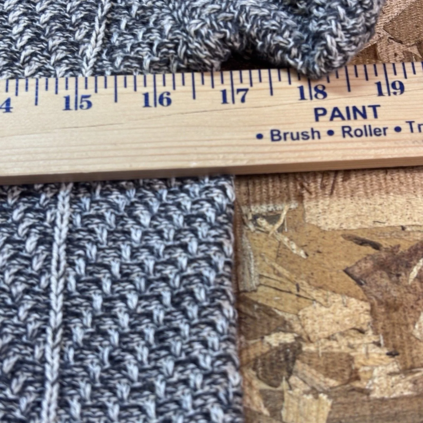 Eight Eight Eight Women’s Medium Chevron Knit Mock Neck Tunic Sweater Side Slits - Image 7