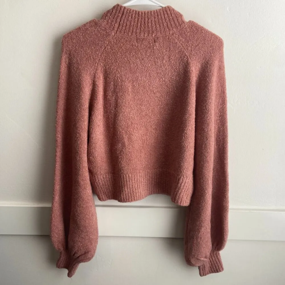 VICI Pink Turtle Neck Balloon Long Sleeve Sweater - Image 3