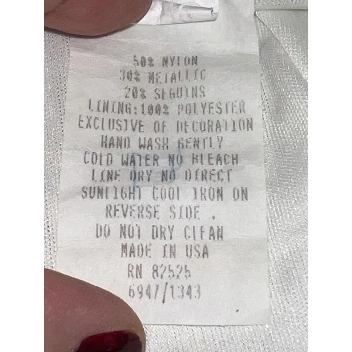 Vintage Y2K Rhapsody Silver Sequin Metallic Sheath Party Dress Women’s 10 - Image 8