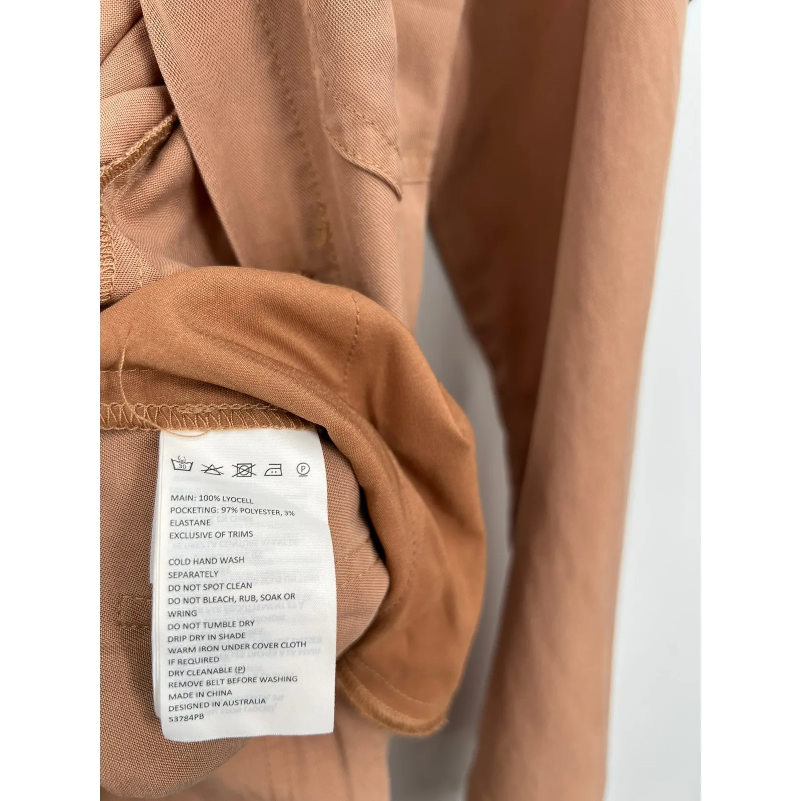 Bardot REVOLVE 26/ S utility boiler suit jumpsuit tie One Piece Outfit Tan - Image 12