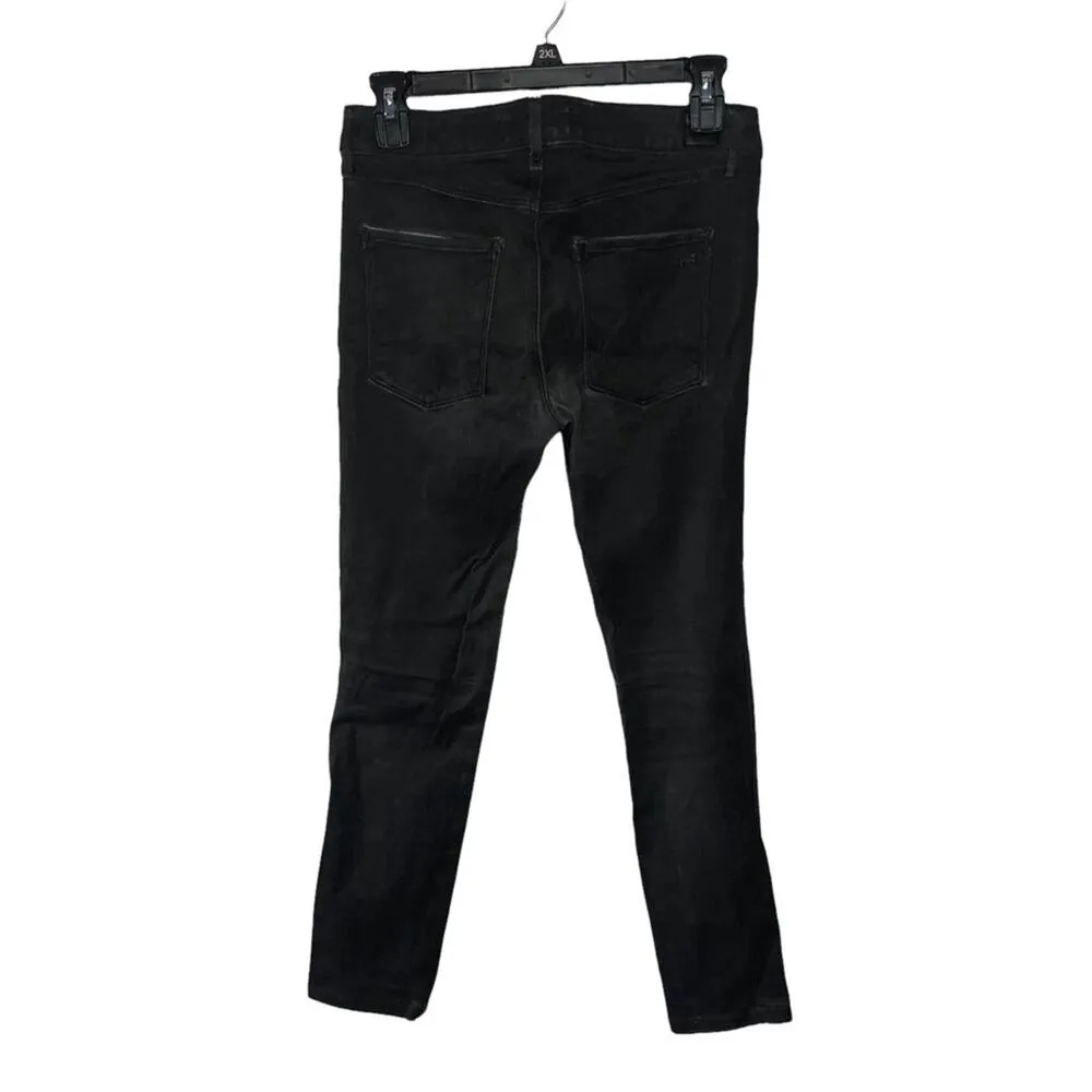 Habitual Jeans 'Eve' Hi Rise Skinny Jean Licorice Signature Coated Denim size 26 - Image 9