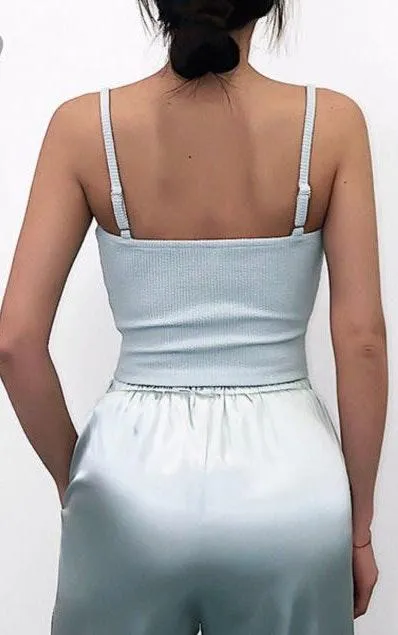 White Crop Top With Underwire - Image 2