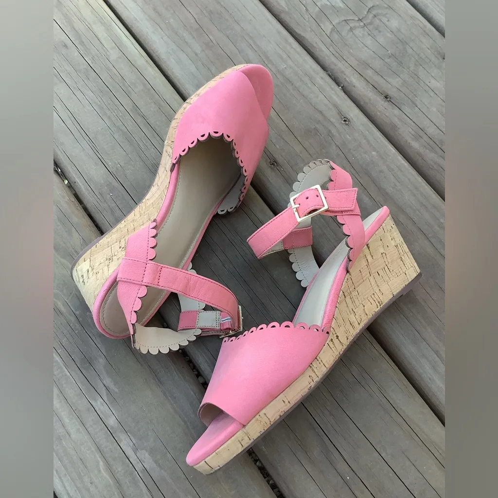 Super CUTE wedge sandals 🌷🌷🌷 Pink Size 9 - Image 3
