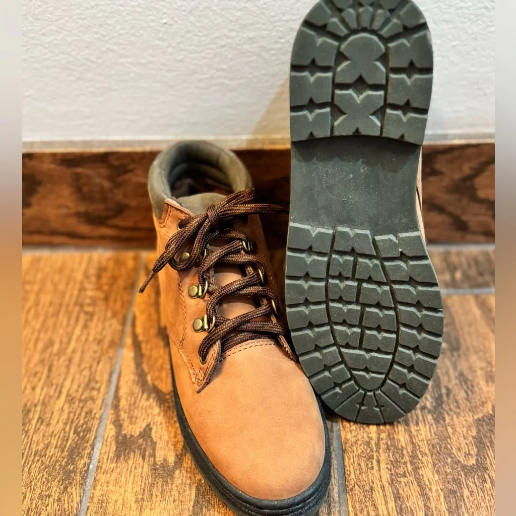 High Sierra ‘Sequoia’ Brown Leather Hiking Boots Tan Size 6.5 - Image 7