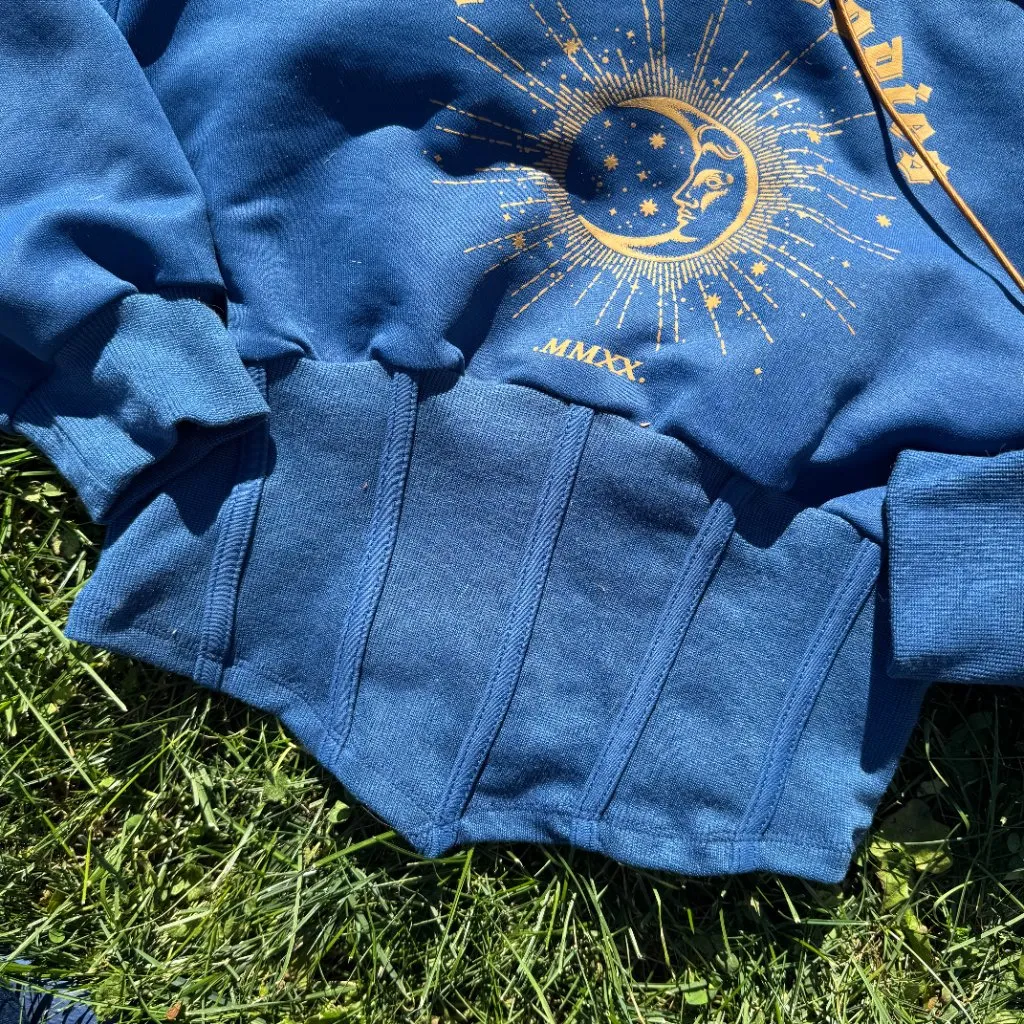 Cider GRAPHIC CORSET CROP HOODIE - Image 5