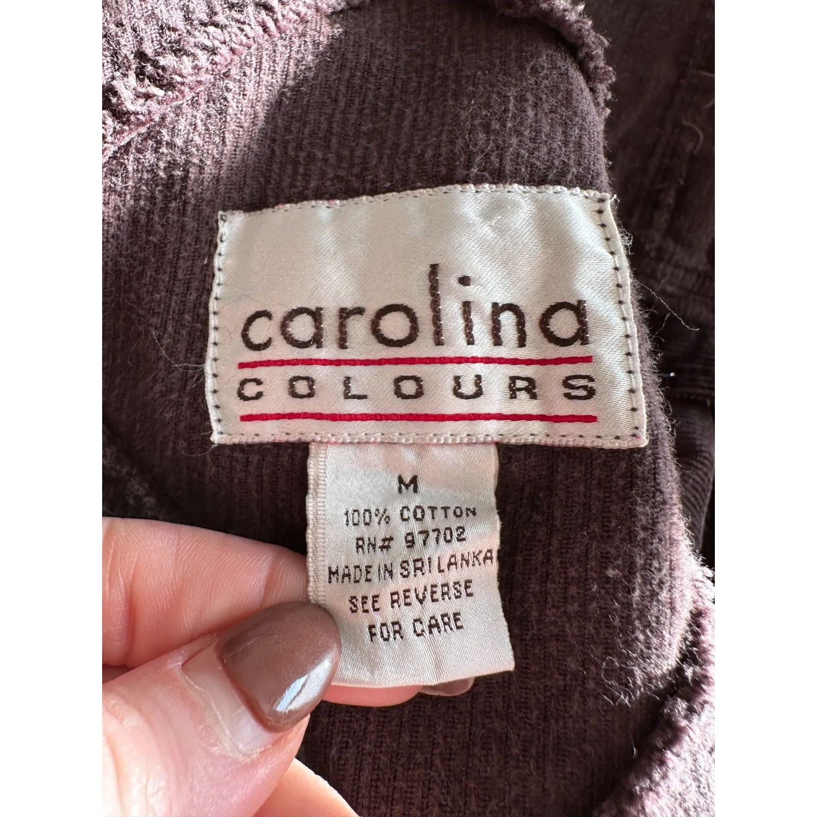 Vintage Carolina Colours Brown Corderoy Overalls Size Medium - Image 3