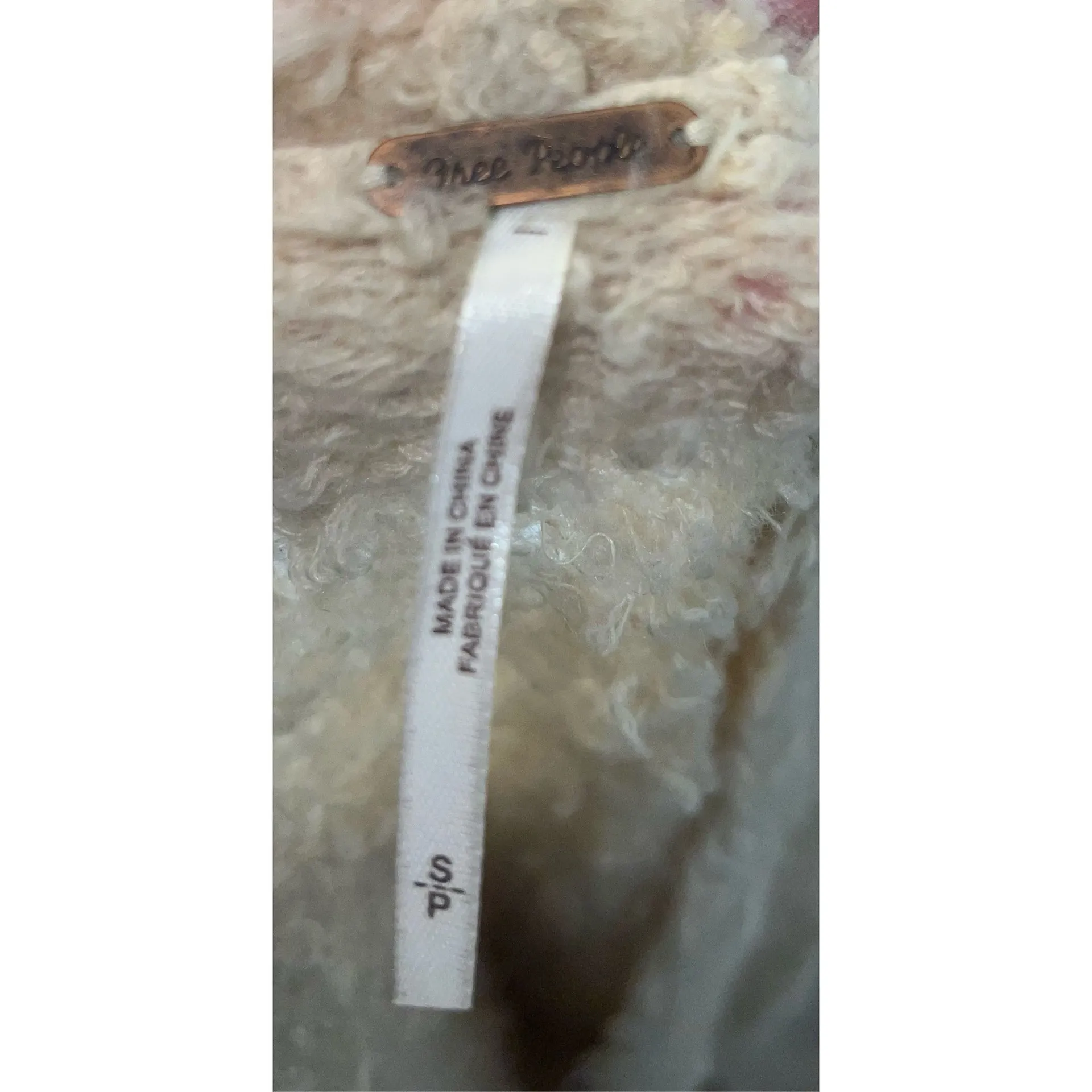 Free People Fuzzy Cardigan Sweater Wool Blend SMALL - Image 6