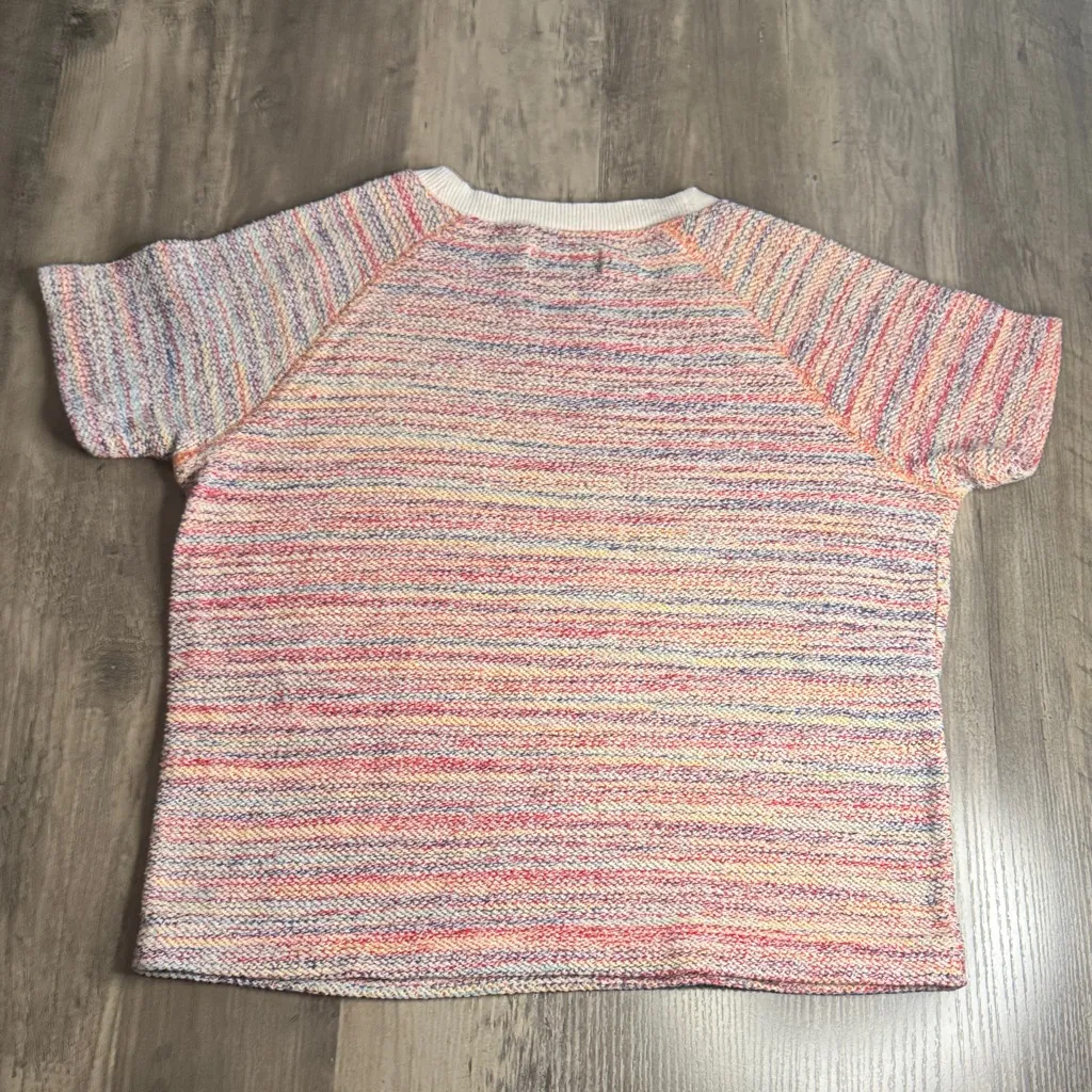 Texture & Thread Madewell Multicolor Short Sleeve Knit Tee - Image 5