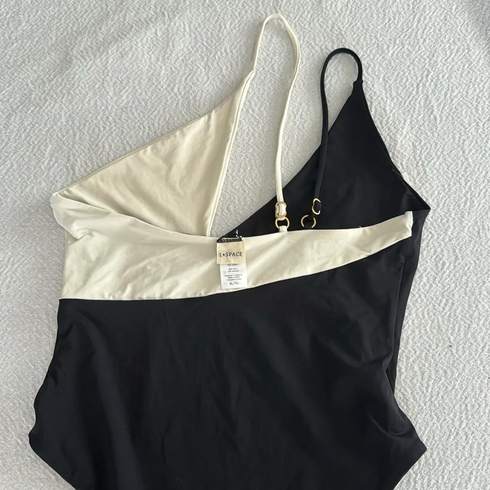L*Space Raquel Colorblock One-Shoulder One-Piece Swimsuit, Small, $169 - Image 8
