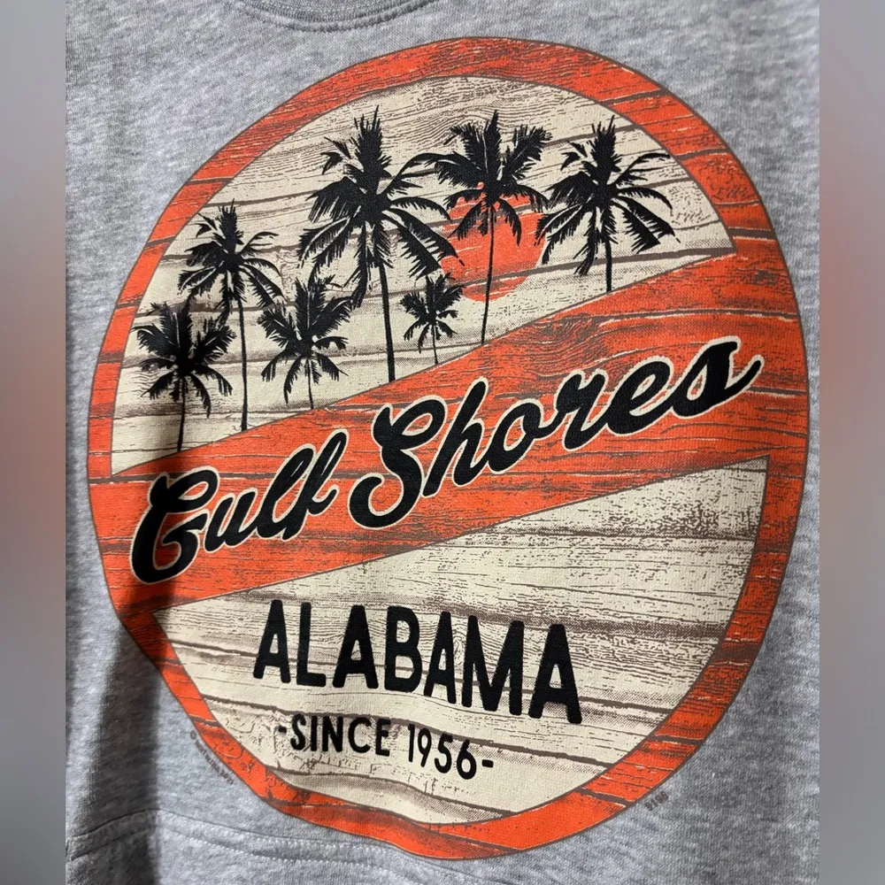 Gulf Shores Alabama Crewneck Sweatshirt Gray - Image 3