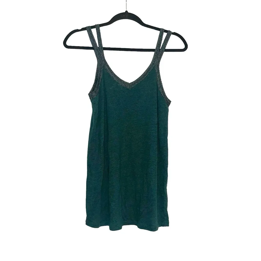Maje  Toucan Double Strap V-Neck Green Tank 2 US M - Image 2