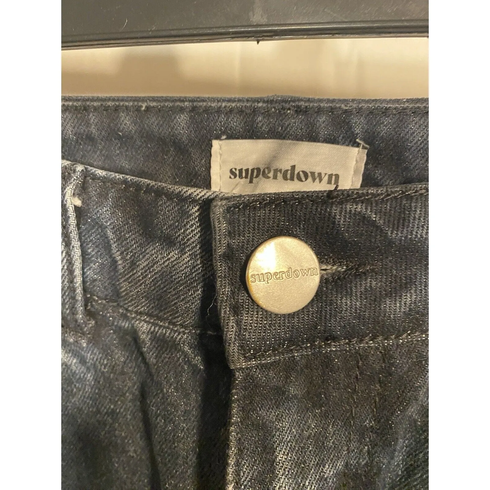 Superdown Jayda Lace Up Legs Size 27‎ Dark Denim Jeans - Image 3
