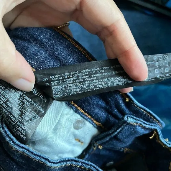 ZARA Woman JEANS | ZW THE DREED FLARE CROPPED JEANS Blue |‎ 9863/040 Size 4 - Image 11